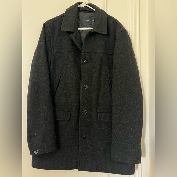 J. Crew mens university jacket (charcoal, L tall) - Picture 1 of 3